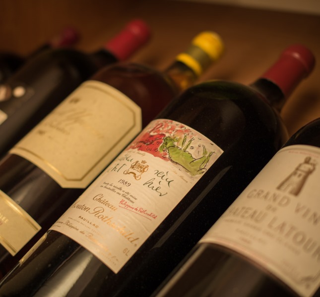 image of vine bottles