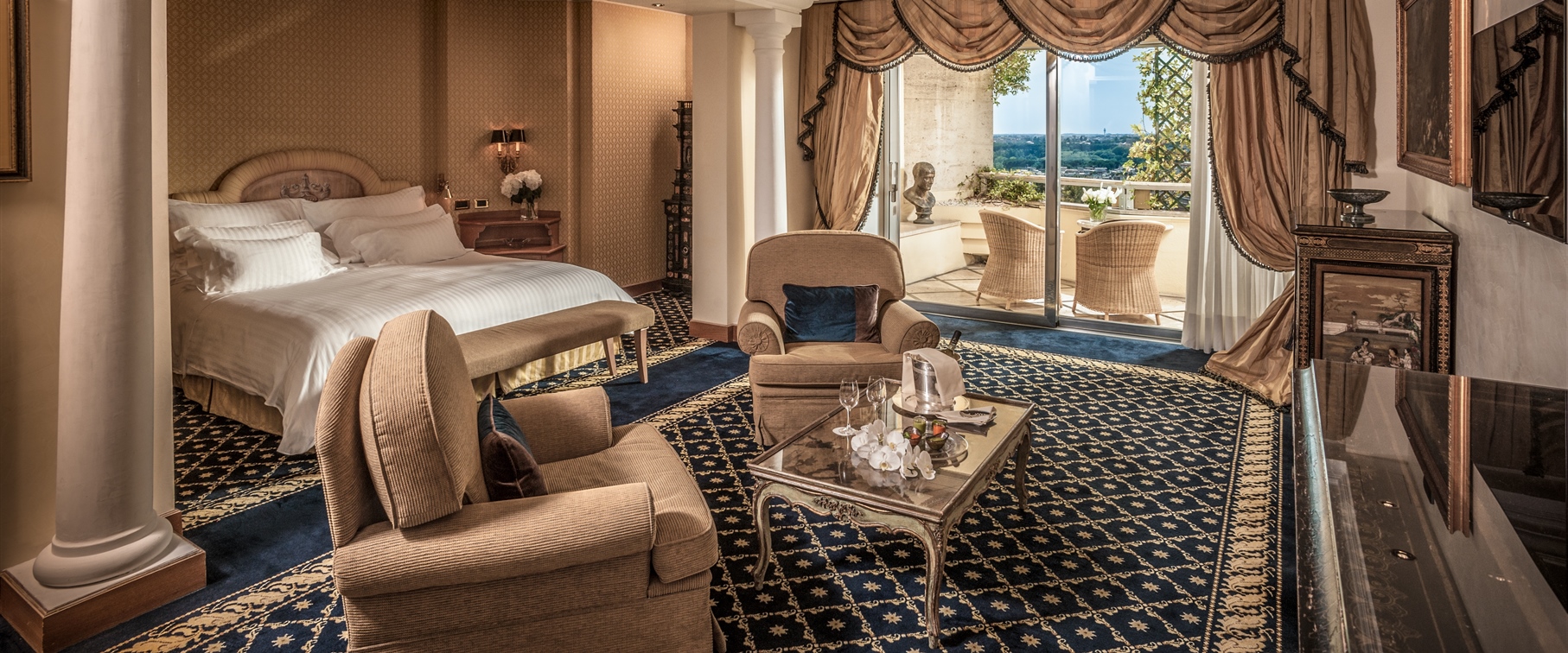 Rome Cavalieri Waldorf Astoria Alcove Suite